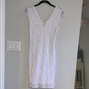White lace dress